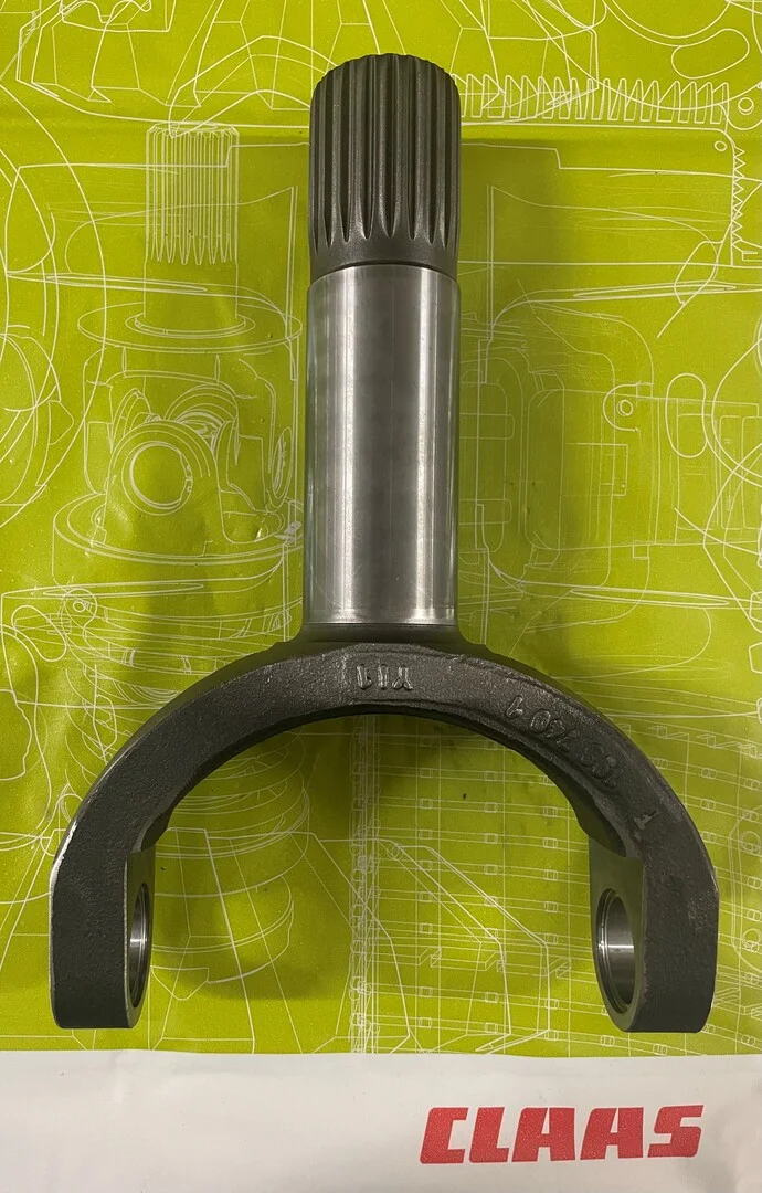 Kit de horquilla y casquillos originales CLAAS para el grupo de corte de cosechadora en oferta. Recambio oficial de alta precisión para el mantenimiento y reparación del mecanismo de oscilación.