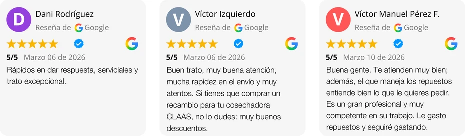 Reseña de 5 estrellas en Google: Rápidos en dar respuesta, serviciales y trato excepcional.