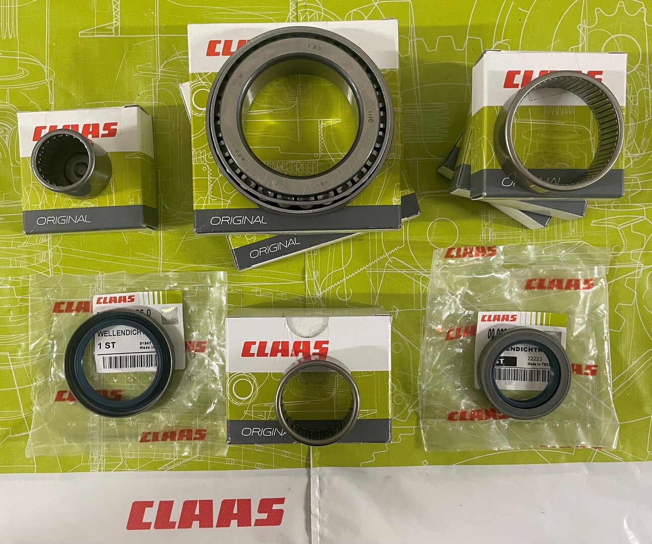 Recambios CLAAS originales España - Kit rodamientos y retenes grupo corte