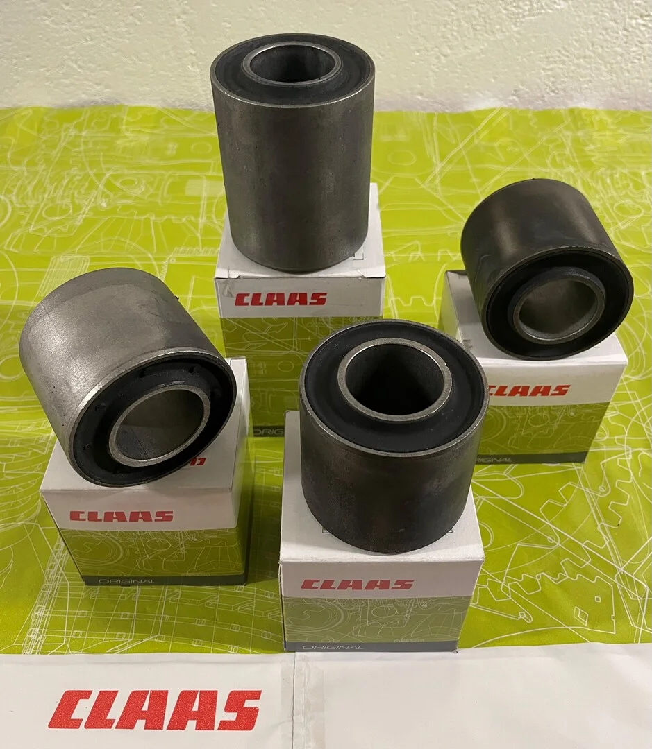 Silemblock original CLAAS para biela principal de cosechadora en oferta. Recambio oficial de alta resistencia diseñado para absorber vibraciones y garantizar un movimiento suave del sistema de corte.